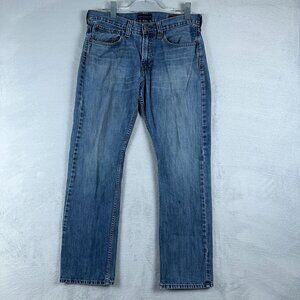 Bullhead Vintage Jeans Cropped Straight Slim Fit Womens Blue Size W32XL30